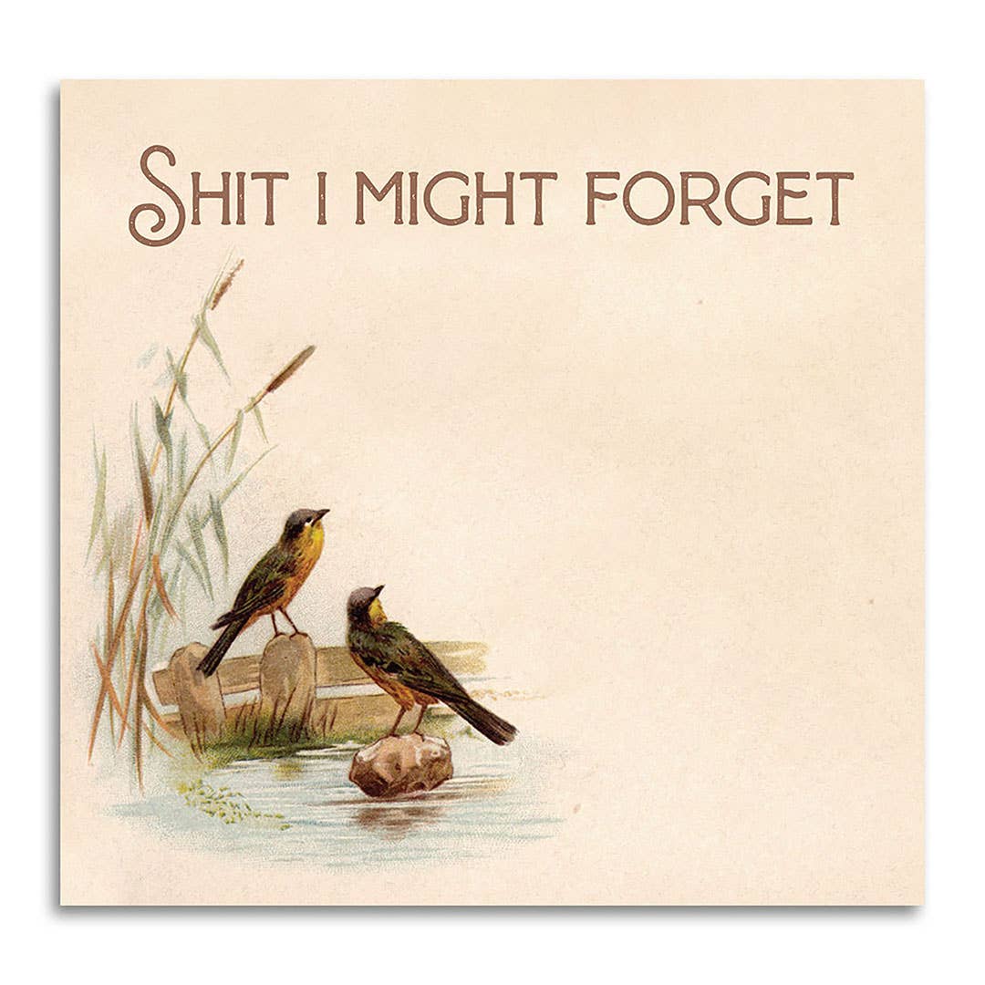 Shit I Might Forget Sticky Note Pad