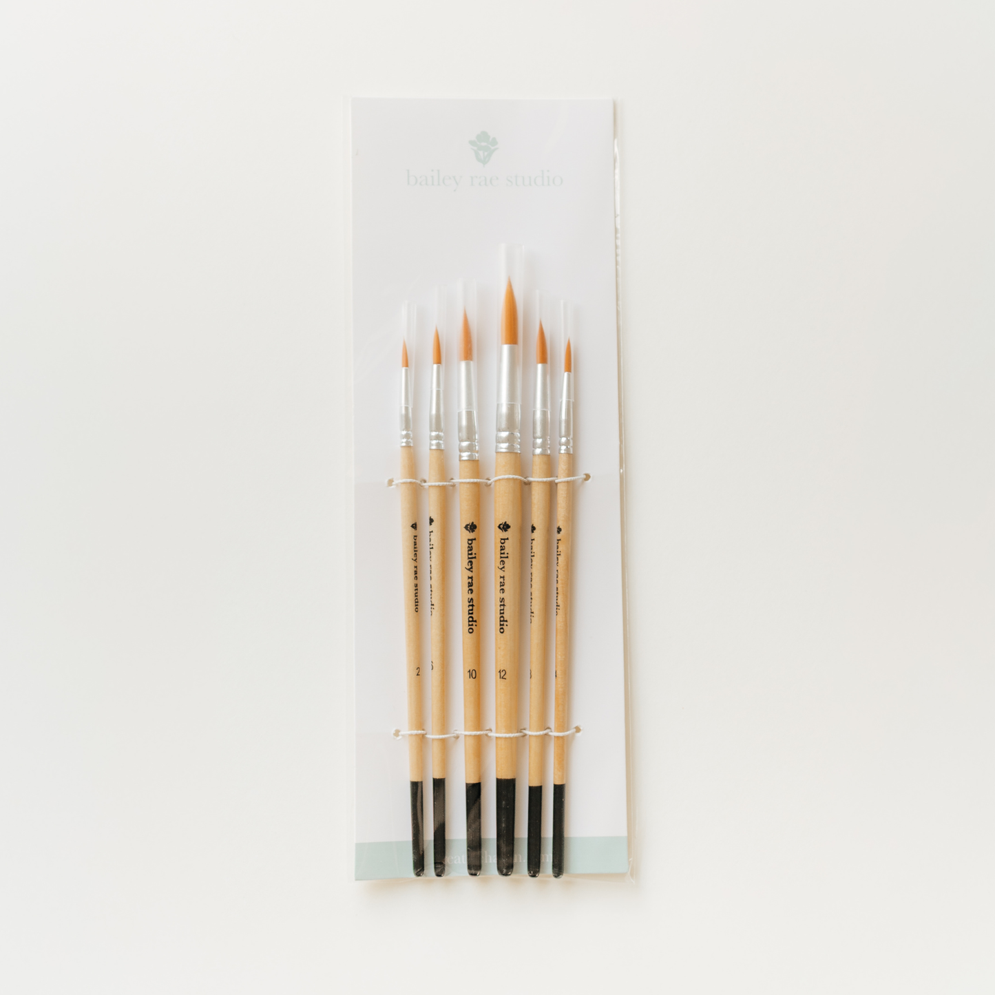 Round Paint Brush Set – 6 Essential Sizes