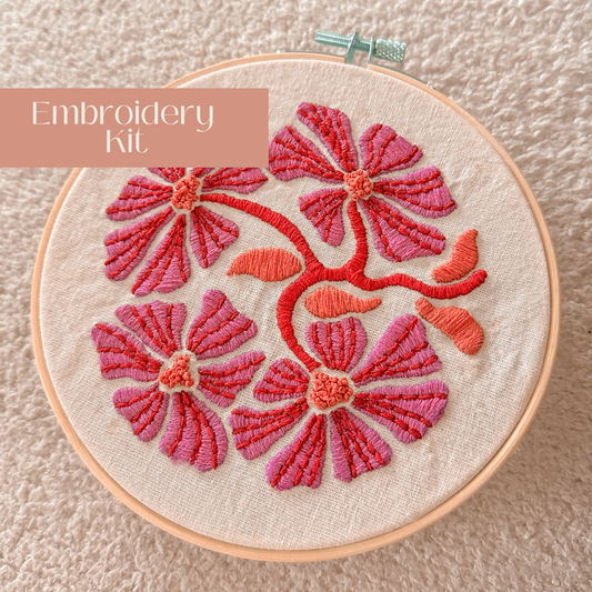Flower Power Beginner Embroidery Kit