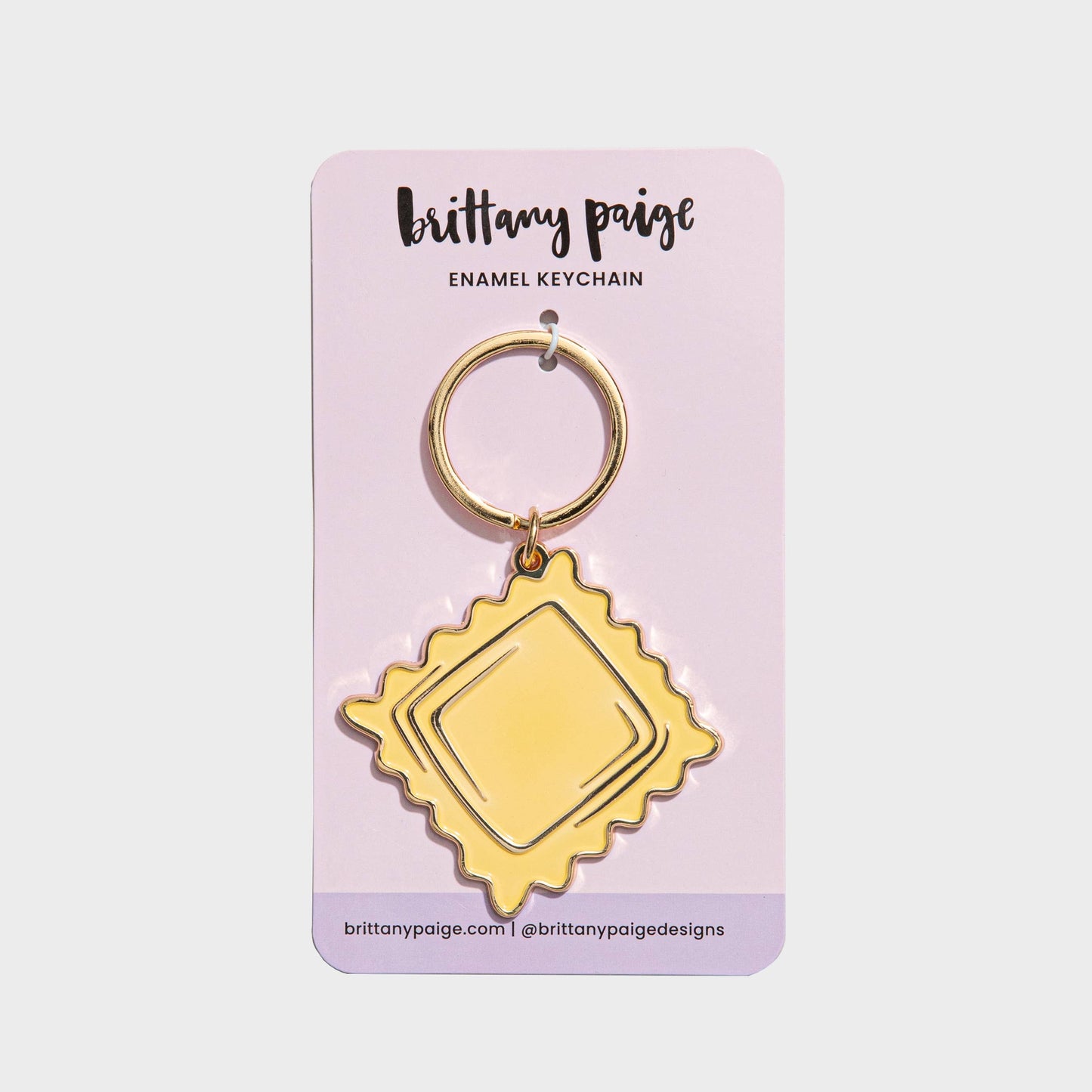 Ravioli Pasta Enamel Keychain & Bag Charm