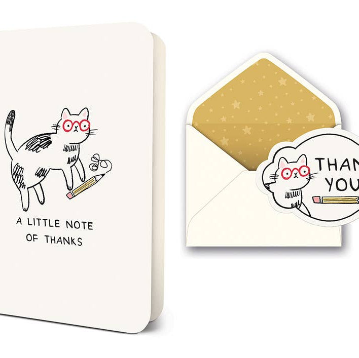 Note of Thanks Greeting Card