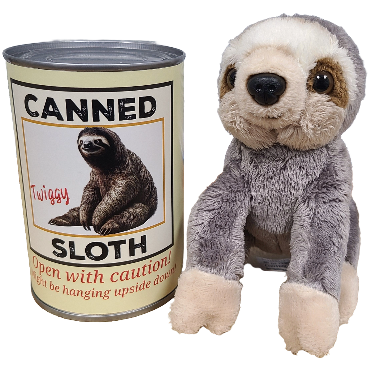 Canned Sloth Stuffed Animal Plush