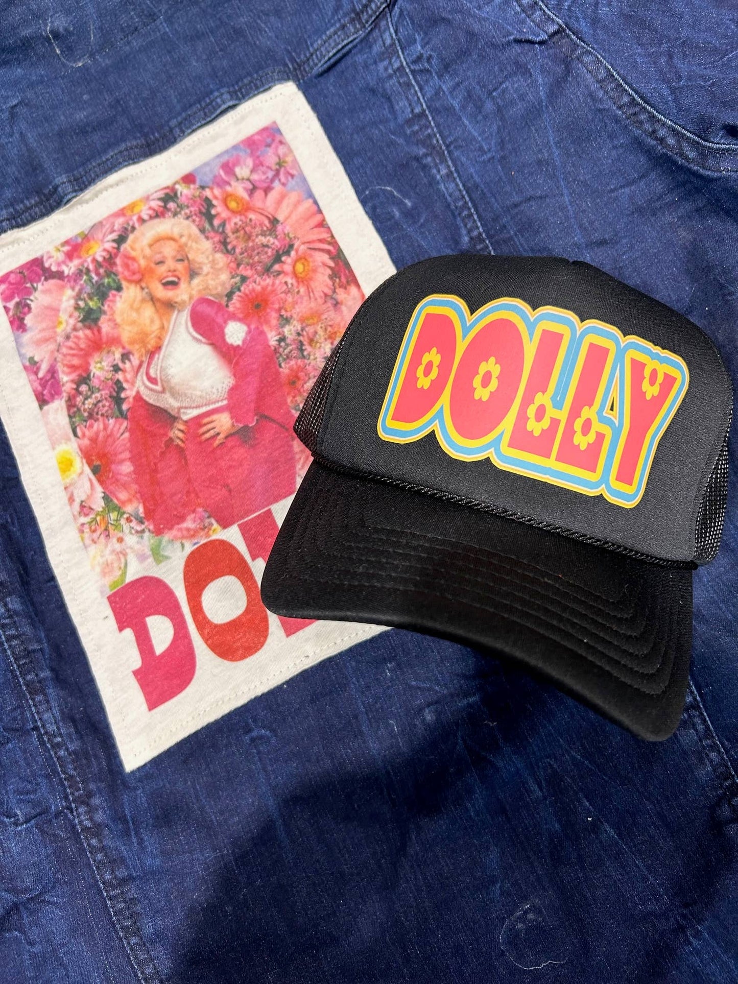 Pink Dolly Trucker Hat