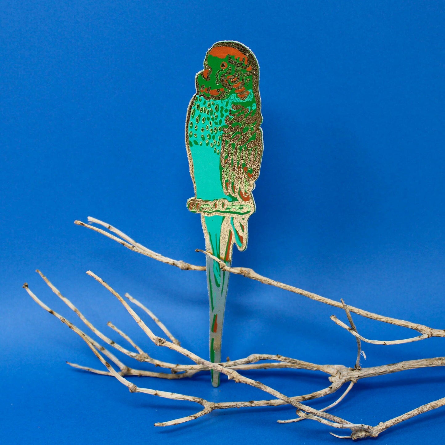 Green Parakeet Bookmark