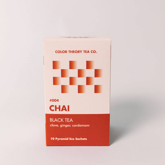 Boxed Chai Tea Sachets | Premium Loose-Leaf Tea Bags | 10 Sachets