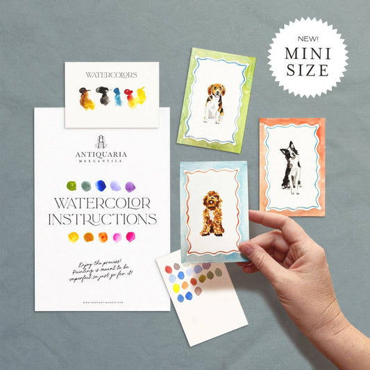 Mini Watercolor Dog Painting Kit