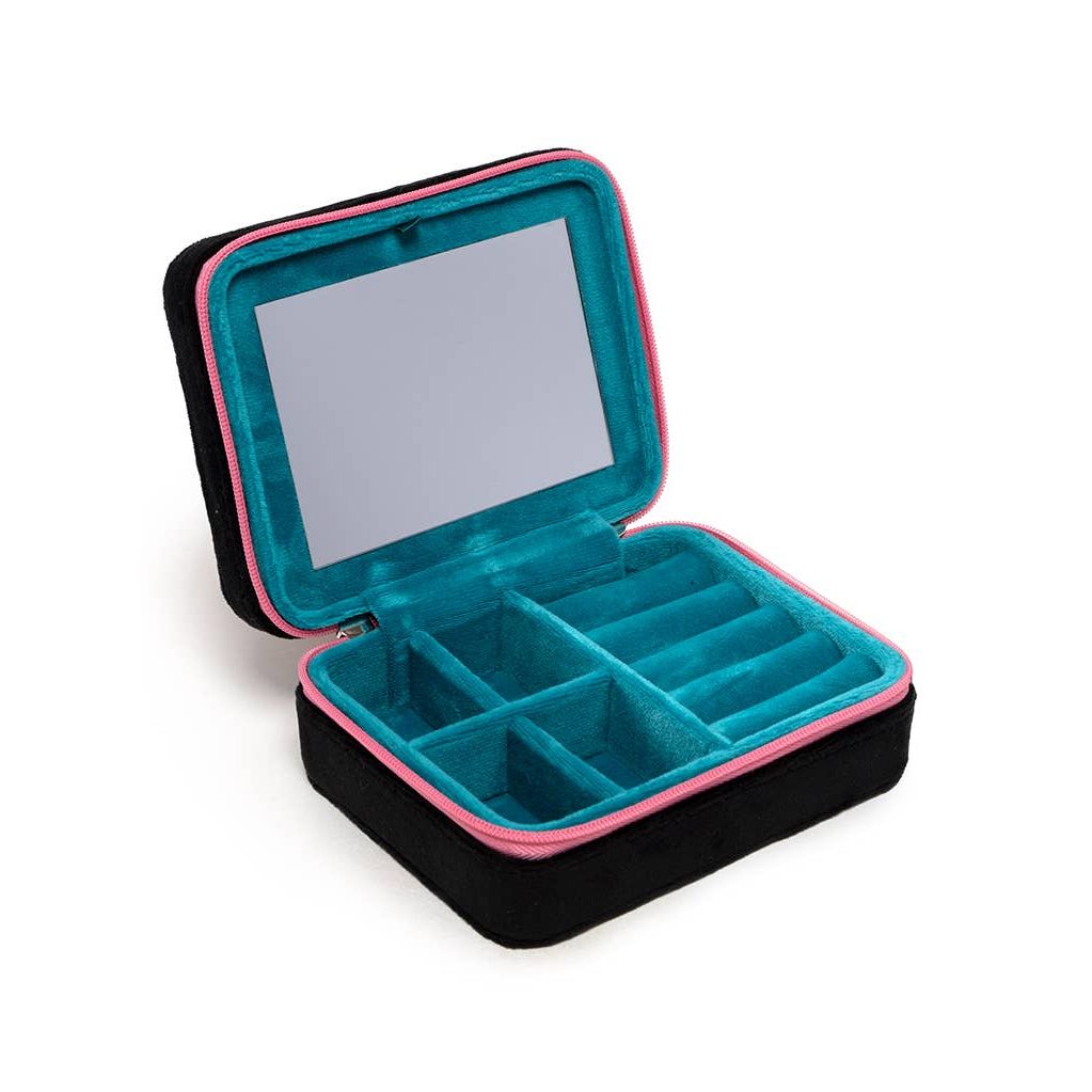 Mixtape Cassette Velvet Jewelry Case | Travel Organizer
