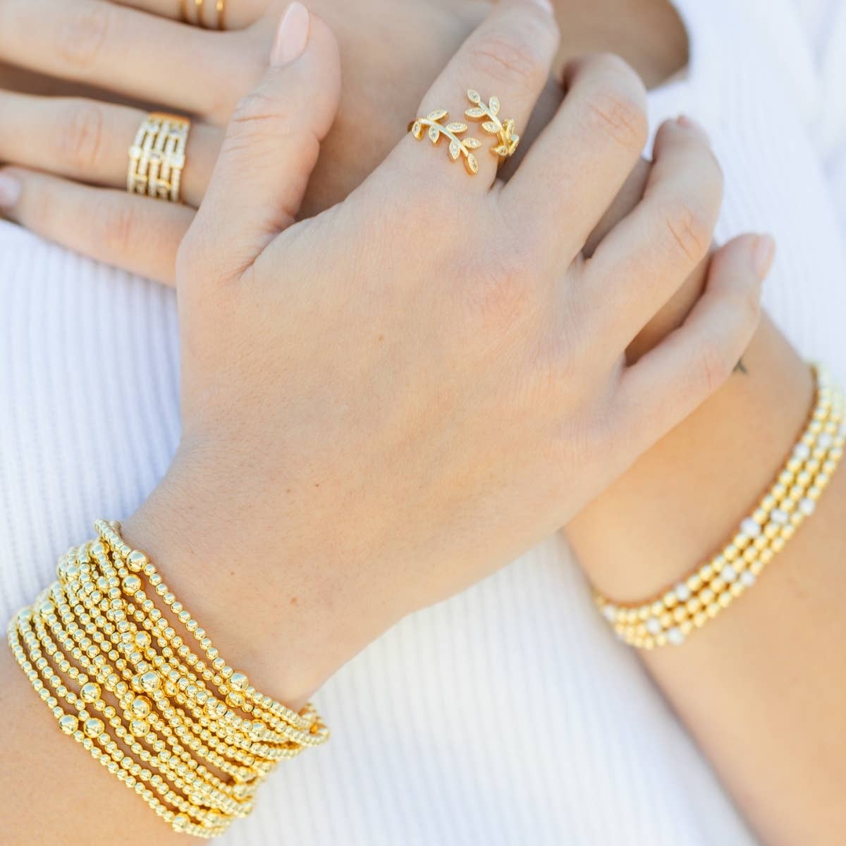 3mm & 5mm Bead Stretch Bracelet