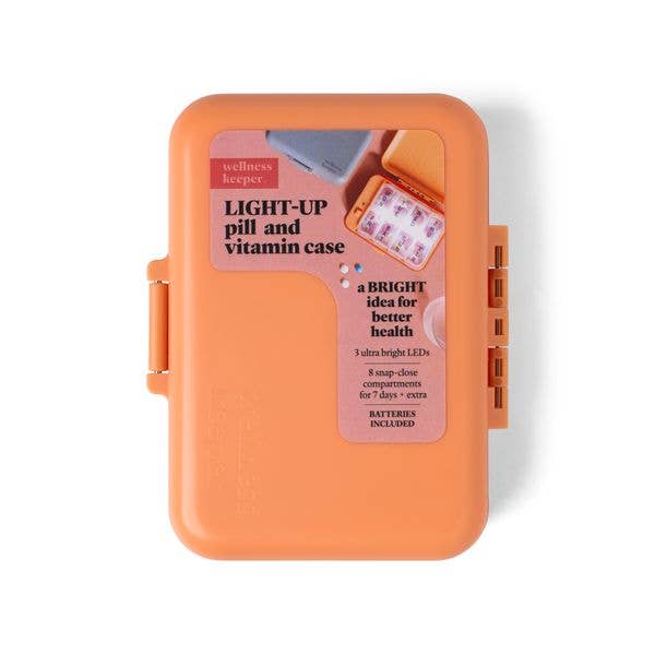 Wellness Keeper Light Up Pill and Vitamin Case