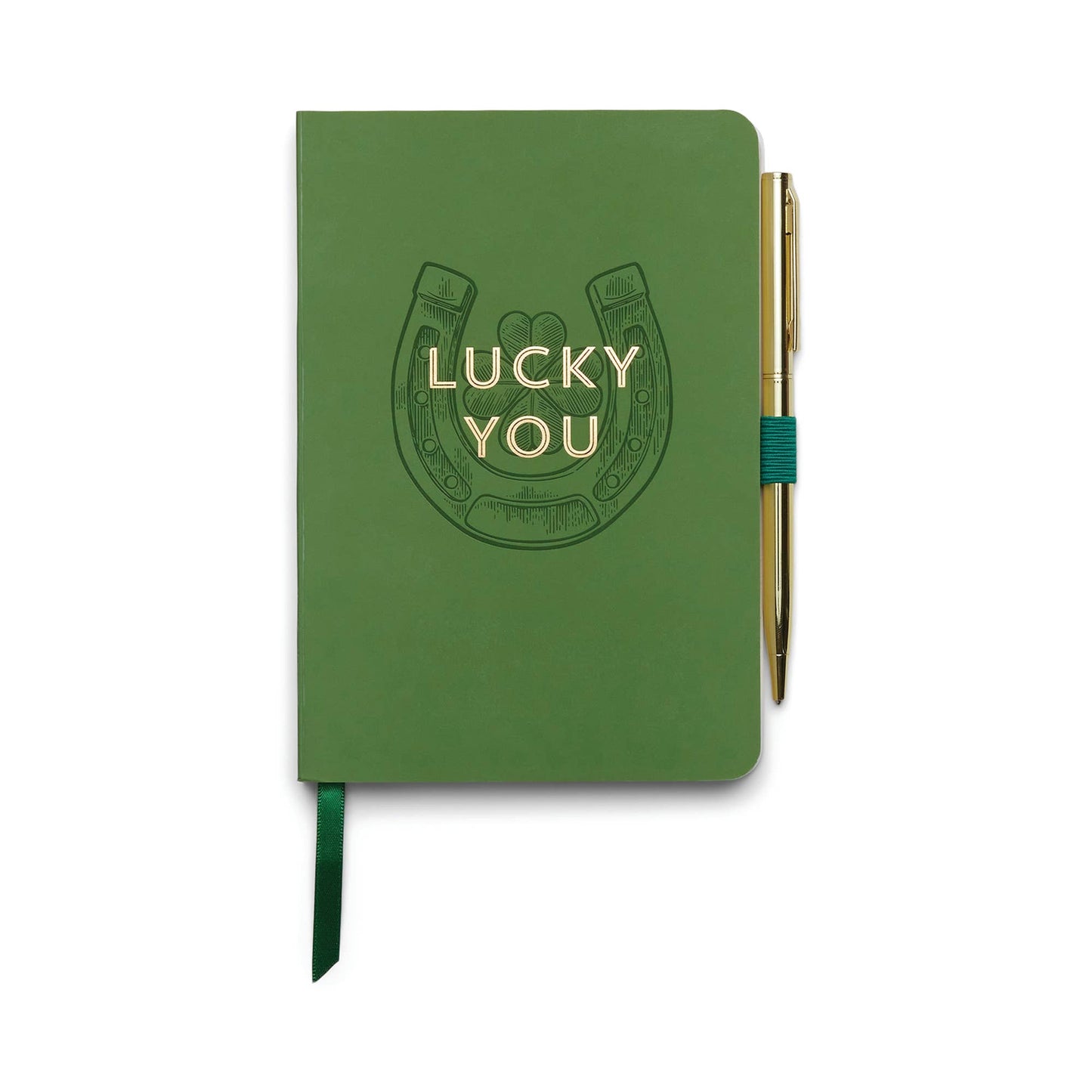 Lucky You Notebook with Gold Pen | Vintage Sass Journal
