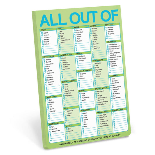All Out Of..Notepad