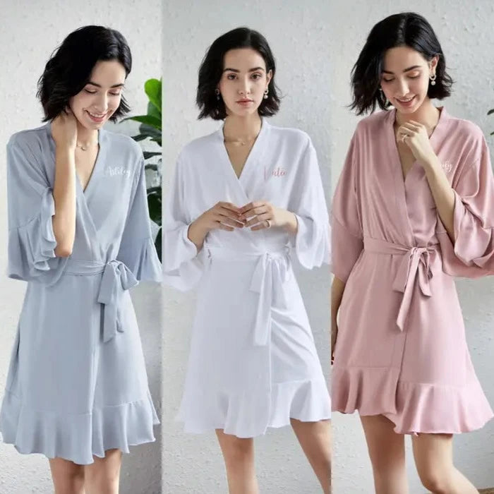 Soft Ruffle Robe