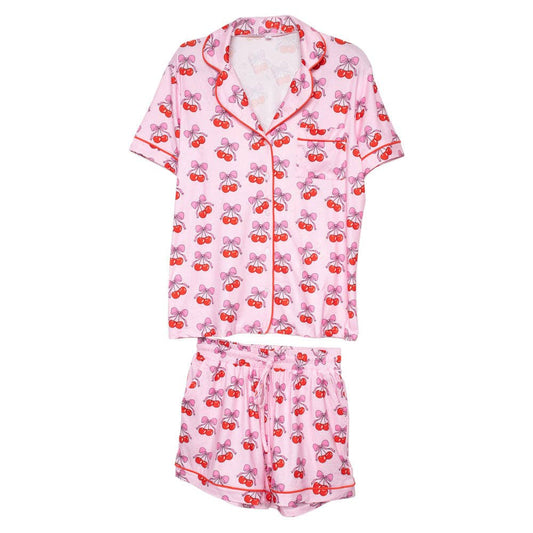 Cherry & Bow Pajama Set