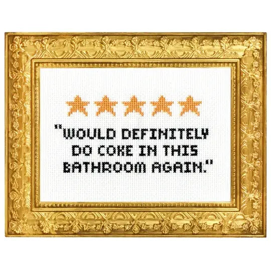 5 Star Bathroom Deluxe Cross Stitch Kit
