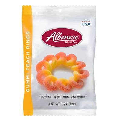 Albanese Gummi Peach Rings