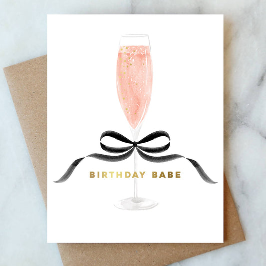 Birthday Babe Greeting Card
