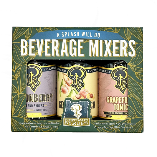 Cocktail & Mocktail Mixer Gift Set | Marionberry, Georgia Peach & Grapefruit Tonic