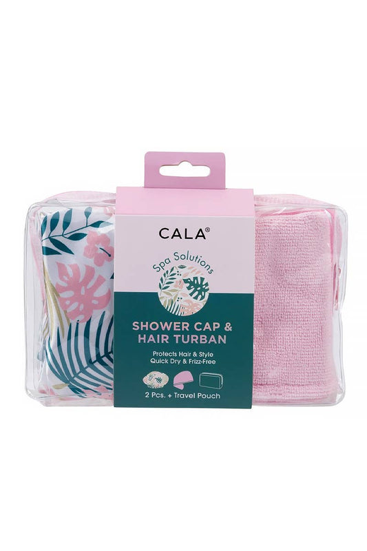 Palms Shower Cap & Hair Turban Set