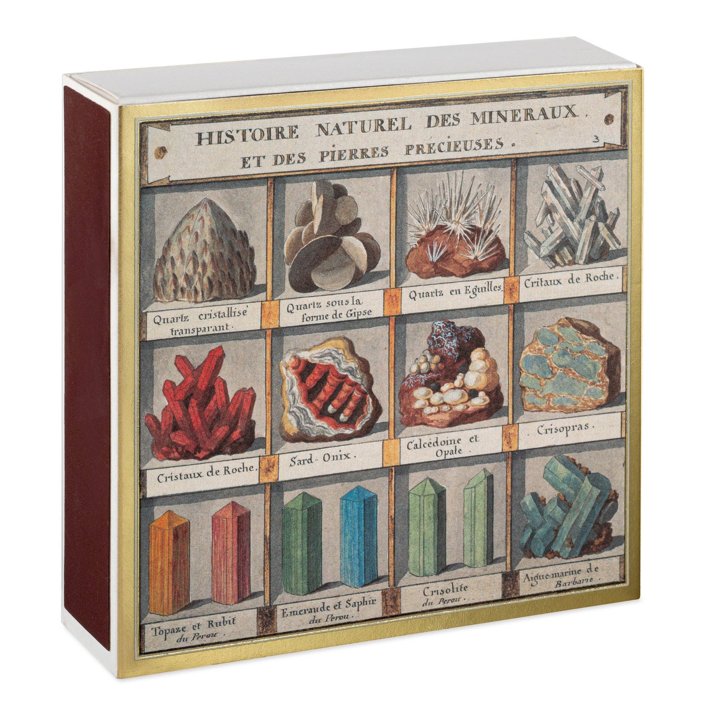 Minerals Safety Matches | Decorative Matchbox with 125 Matches