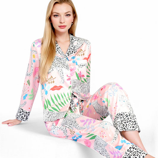 Pink Leopard Pajama Set