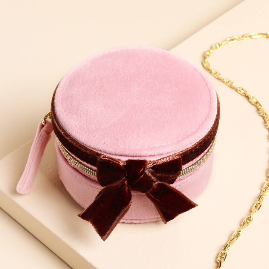 Pink and Burgundy Jewelry Case