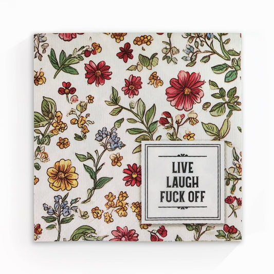Live Laugh Fuck Off Cocktail Napkins