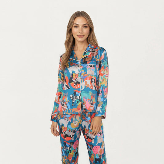 Playful Dog Pajama Set