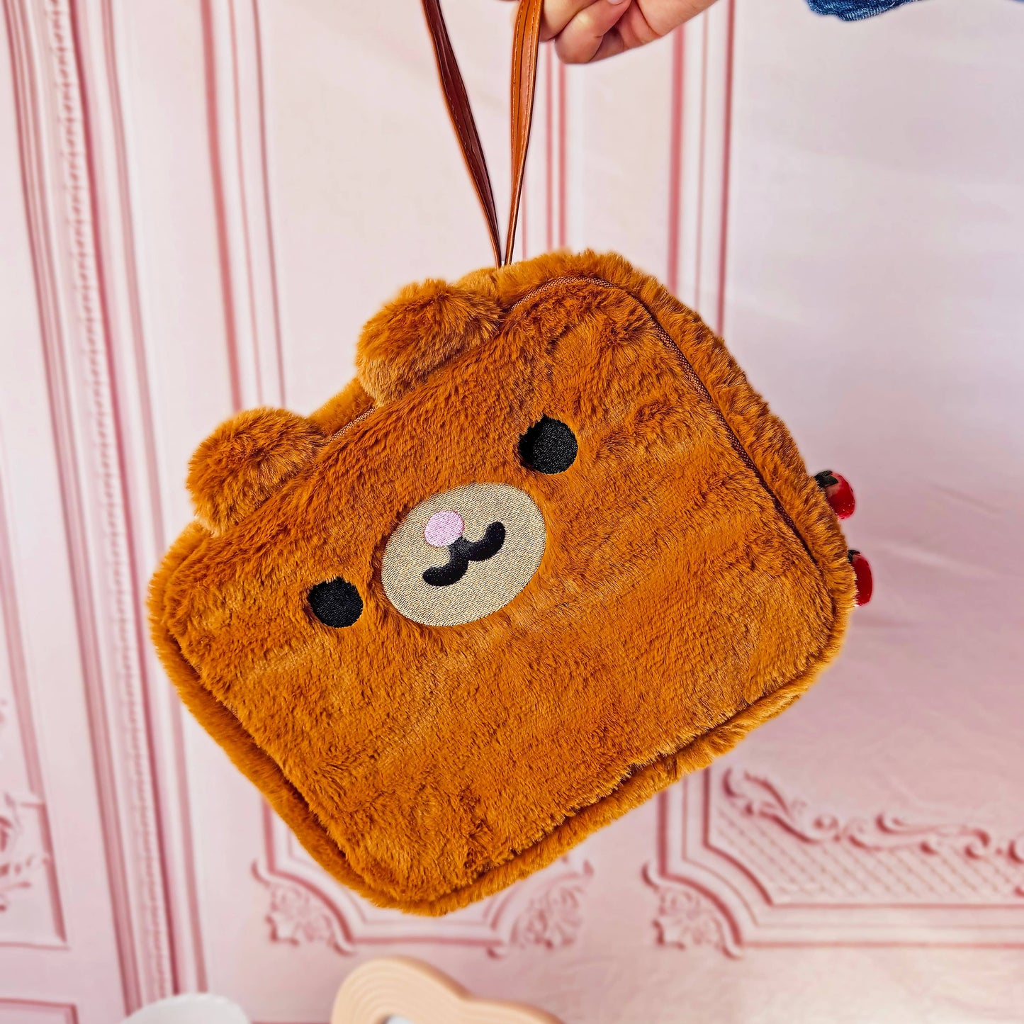 Smell-Proof Strawberry Bear Bag