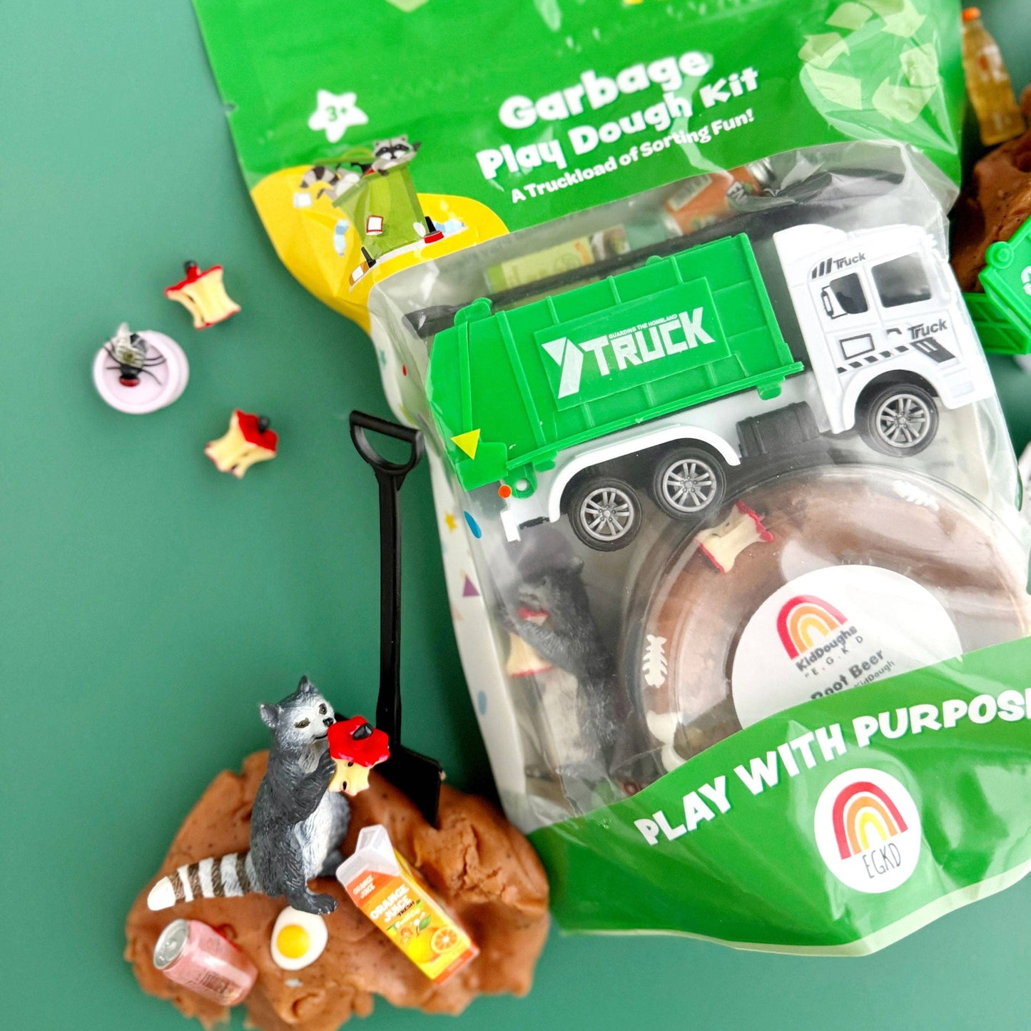 Garbage KidDough Sensory Play Kit | Root Beer Scented Sensory Dough