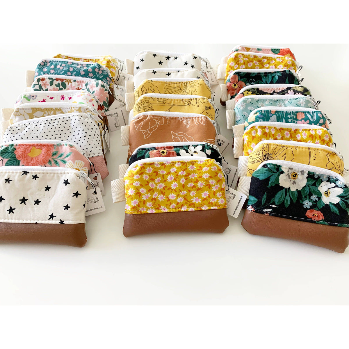 Credit Card Zipper Pouch Variety Pack | Handmade Coin & Card Wallet