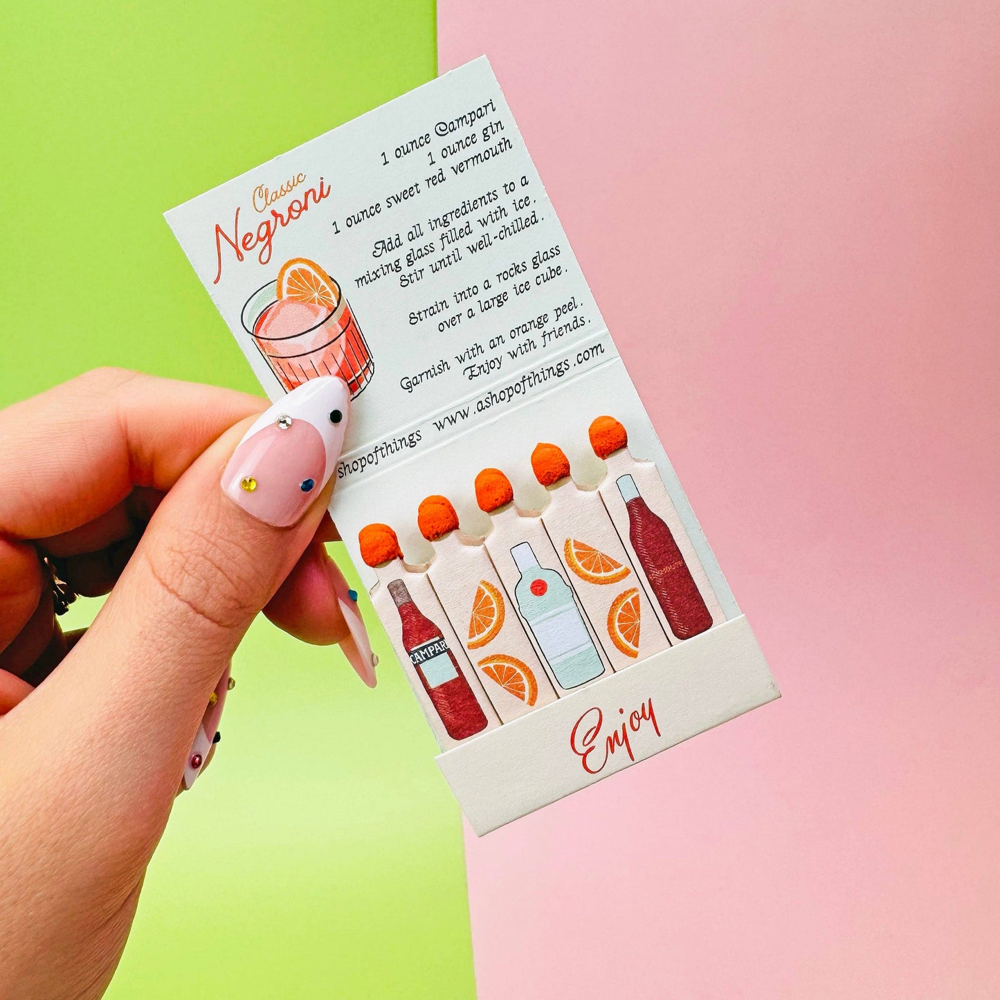 Negroni Matchbook