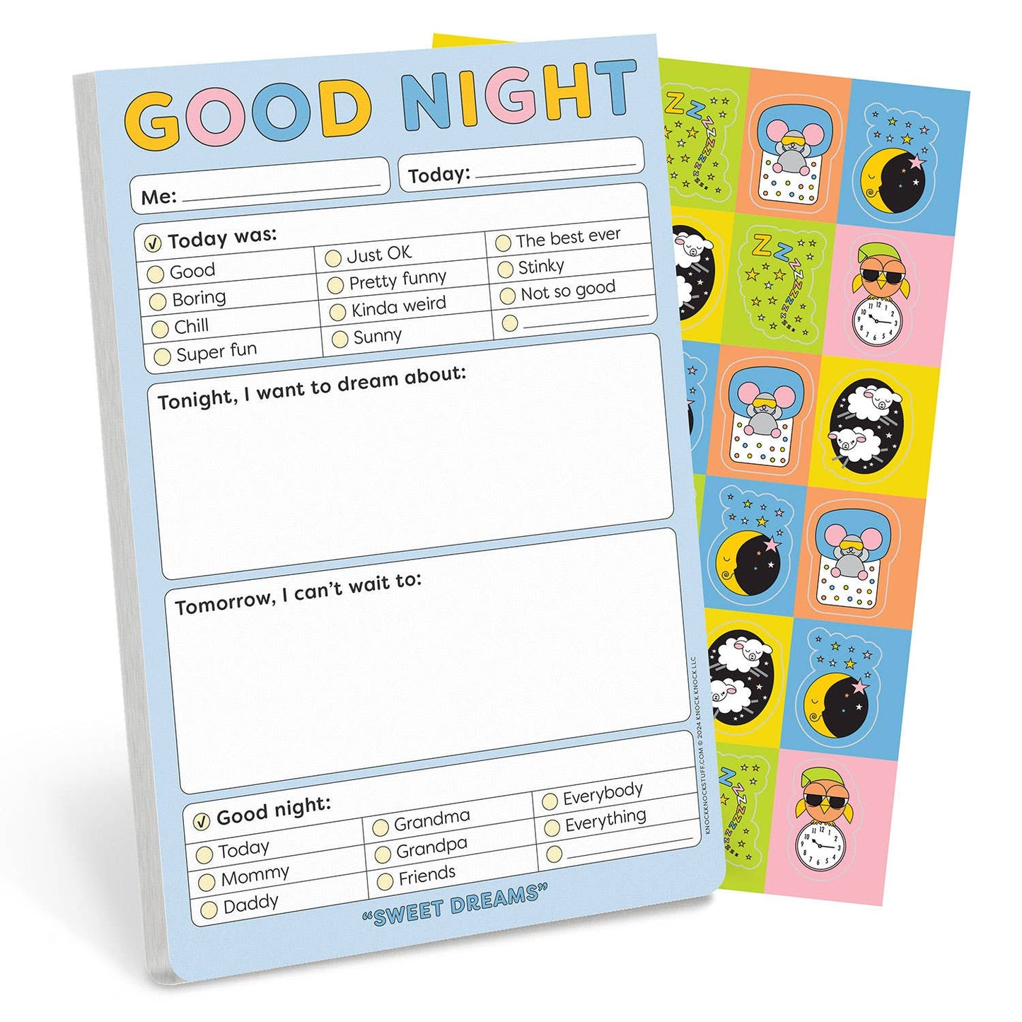 Good Night Playtime NotePad