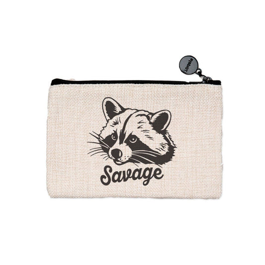 Raccoon Zipper Pouch | Small Travel & Cosmetic Bag