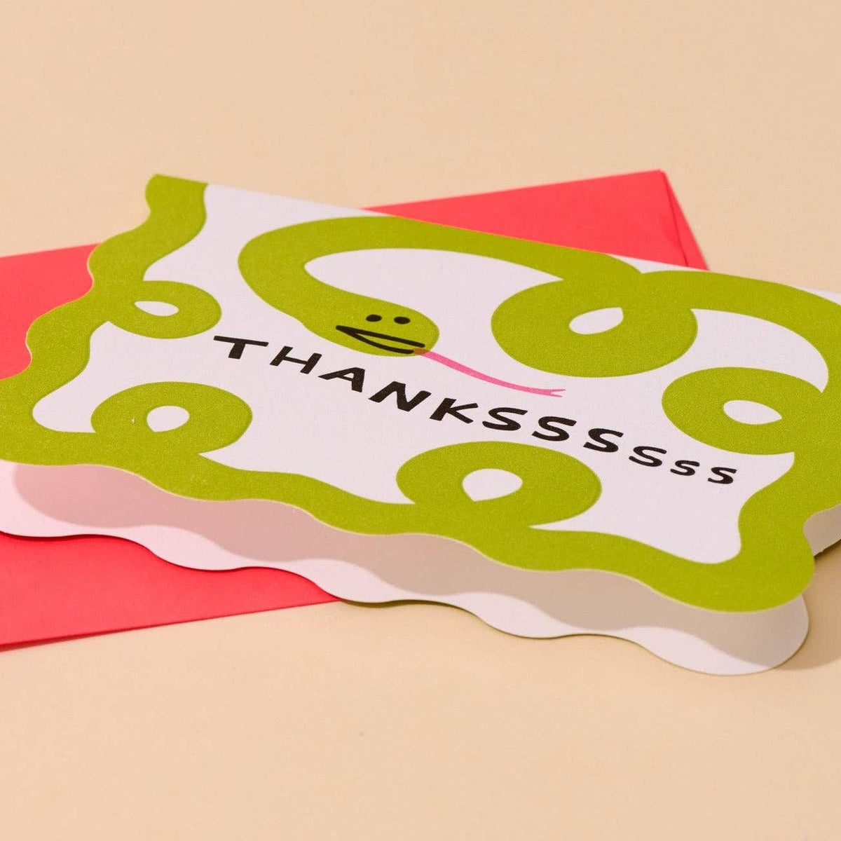 Thankssss Snake Letterpress Thank You Notecards – Set of 10