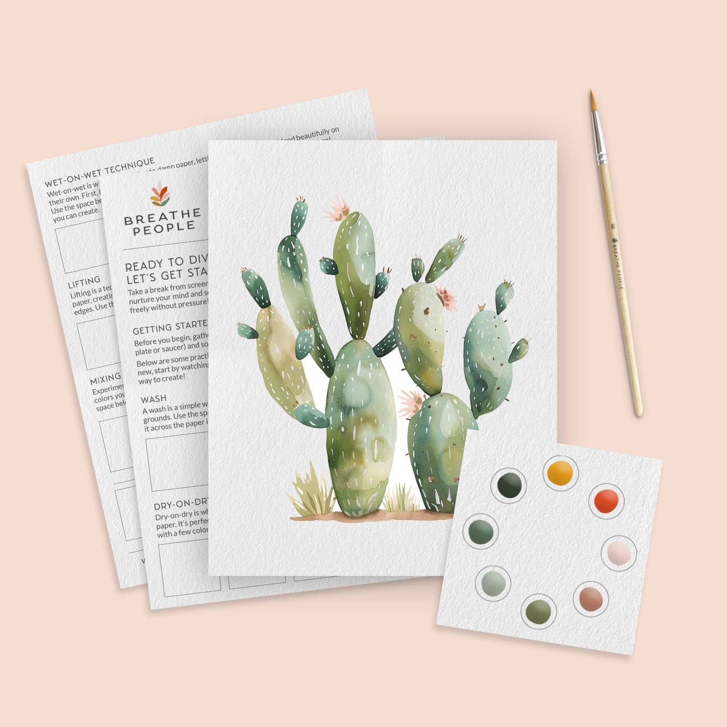 Cactus Watercolor Kit