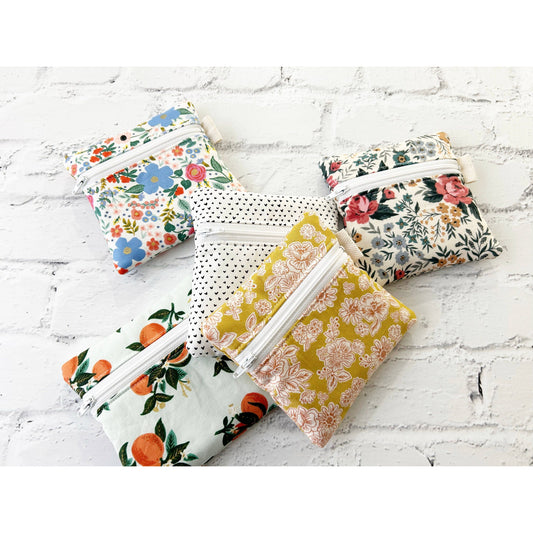 Small Zipper Pouch Variety Pack | Fabric Coin & Card Purse