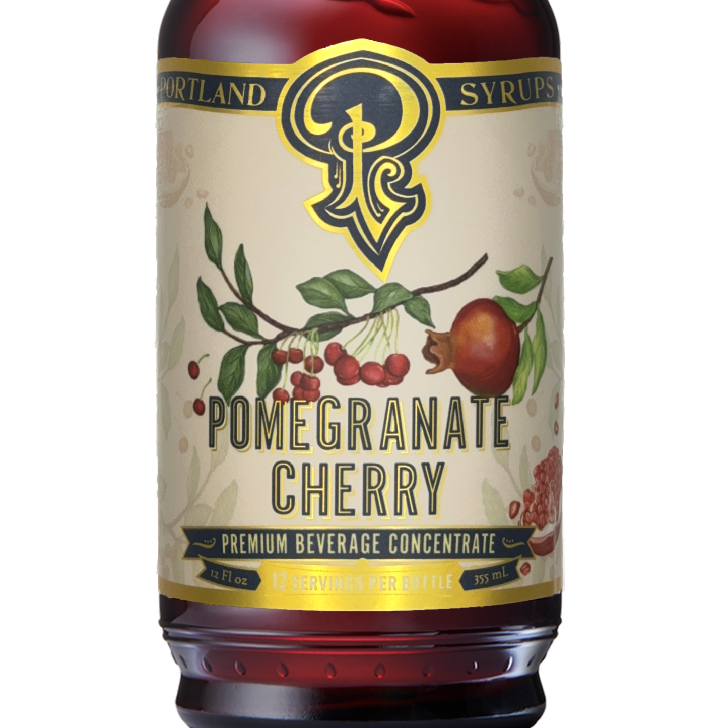 Pomegranate Cherry Syrup | 12 oz Cocktail & Mocktail Mixer