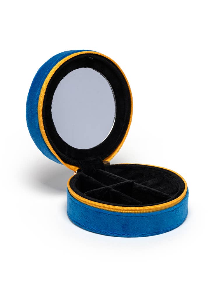 Living Royal Velvet Jewelry Travel Zip Case
