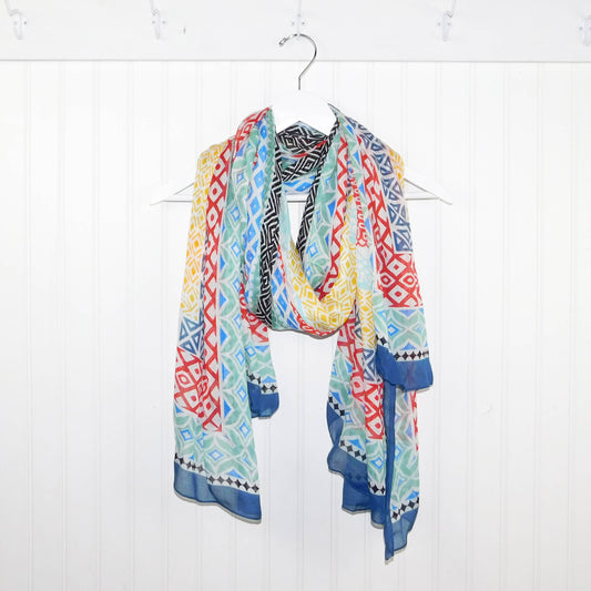 Blue Aarini Design Scarf 