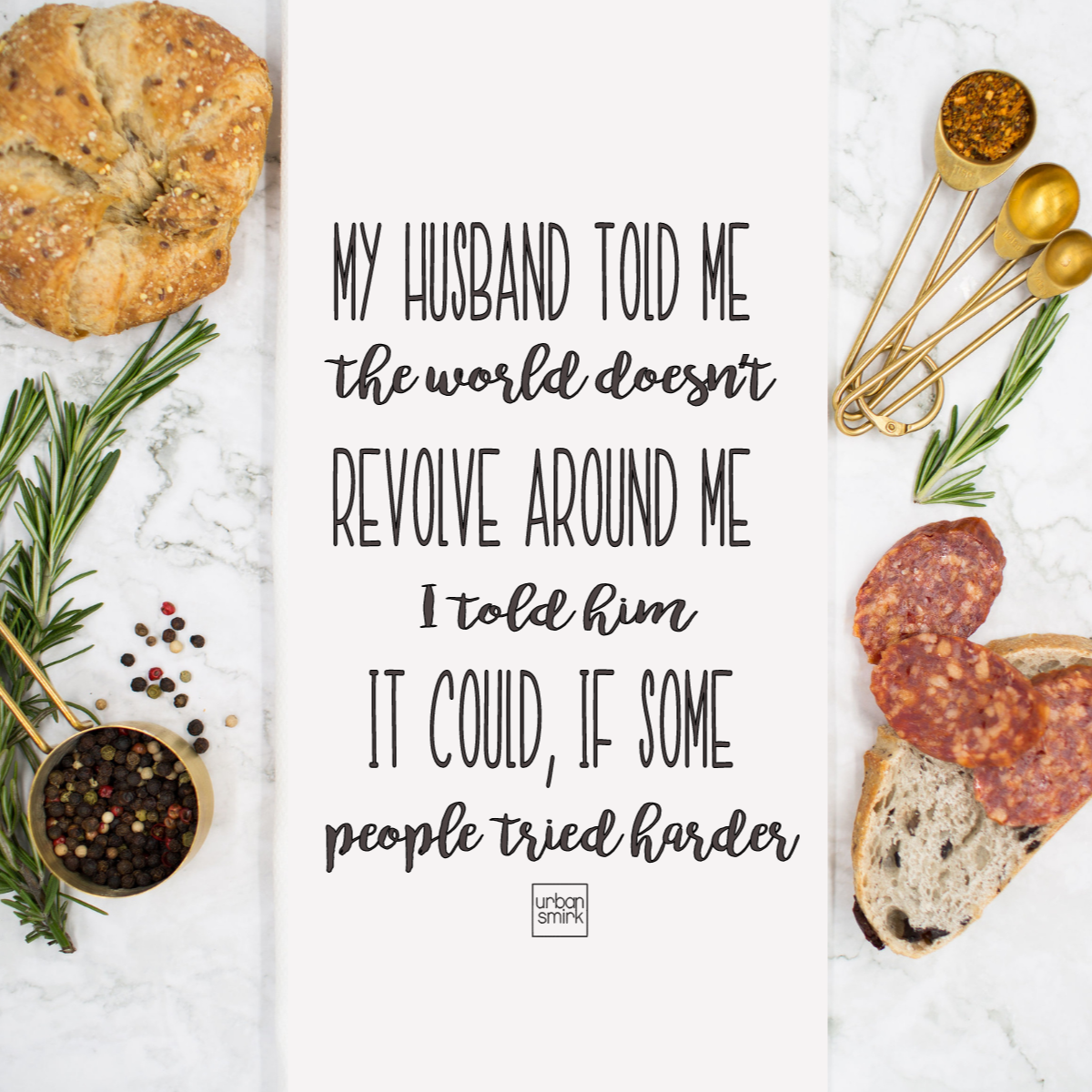 Revolve Around Me Tea Towel