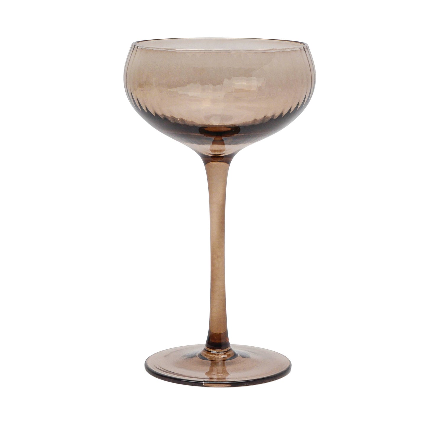 Lou Smoke Coupe Glass Set | Vintage-Inspired Cocktail Glasses (Set of 2)