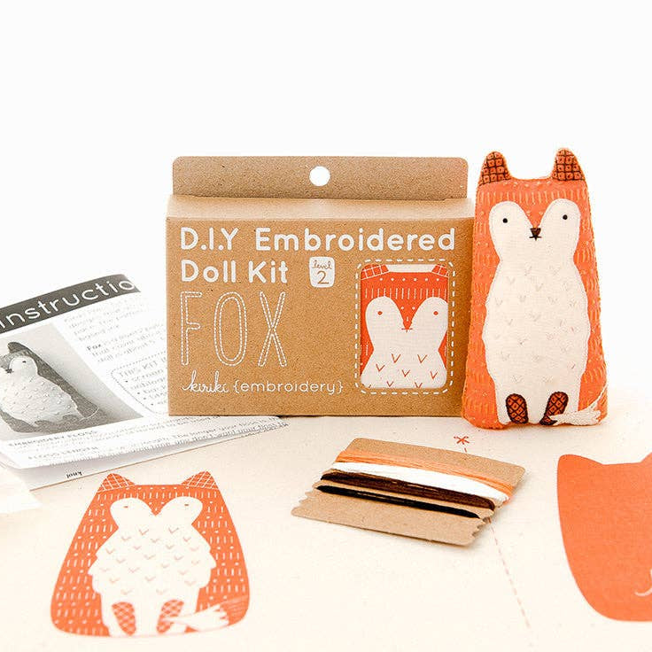 Fox Embroidery Kit