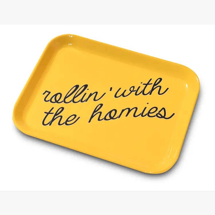 Rollin' with the Homies Trinket Tray – Funny Melamine Catchall
