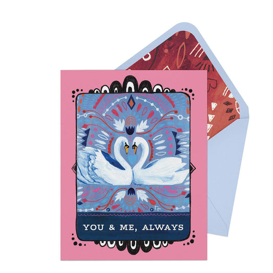 Swans Love Greeting Card