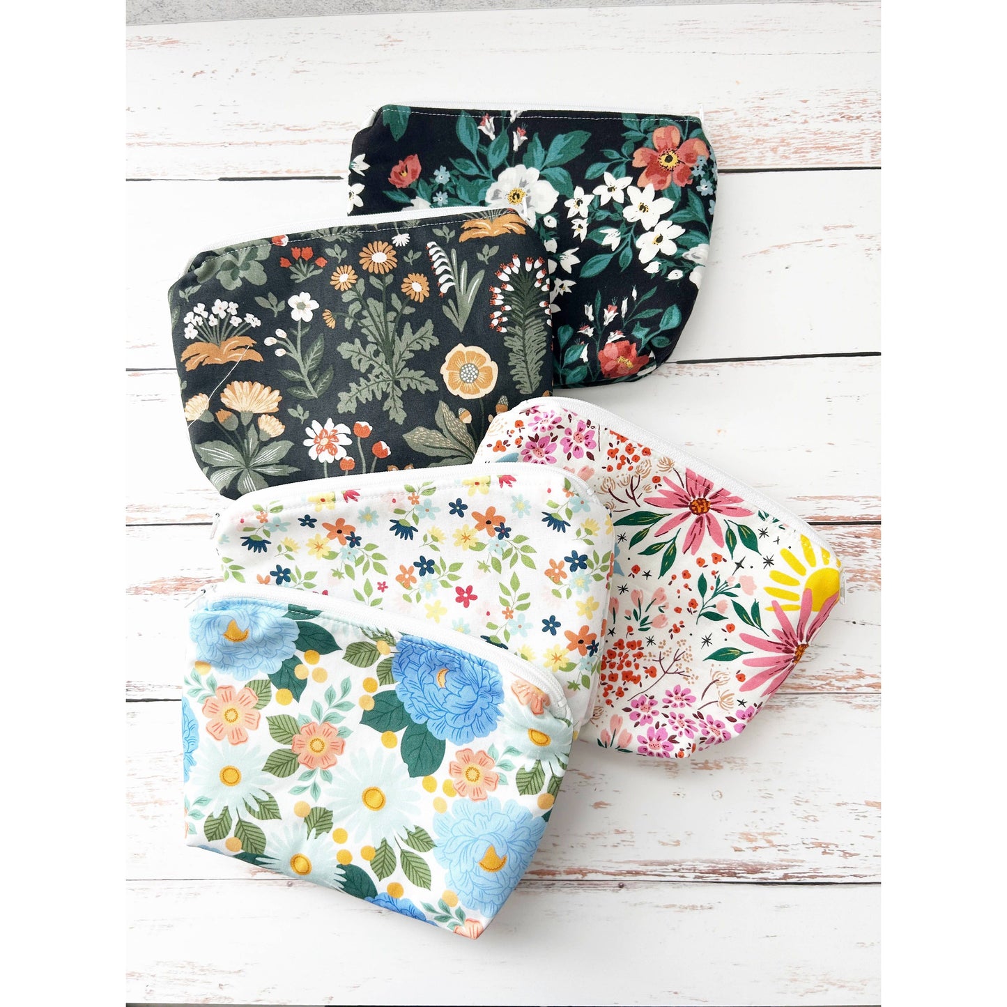 Small Cosmetics Bag Variety Pack | Handmade Makeup & Accessory Pouch