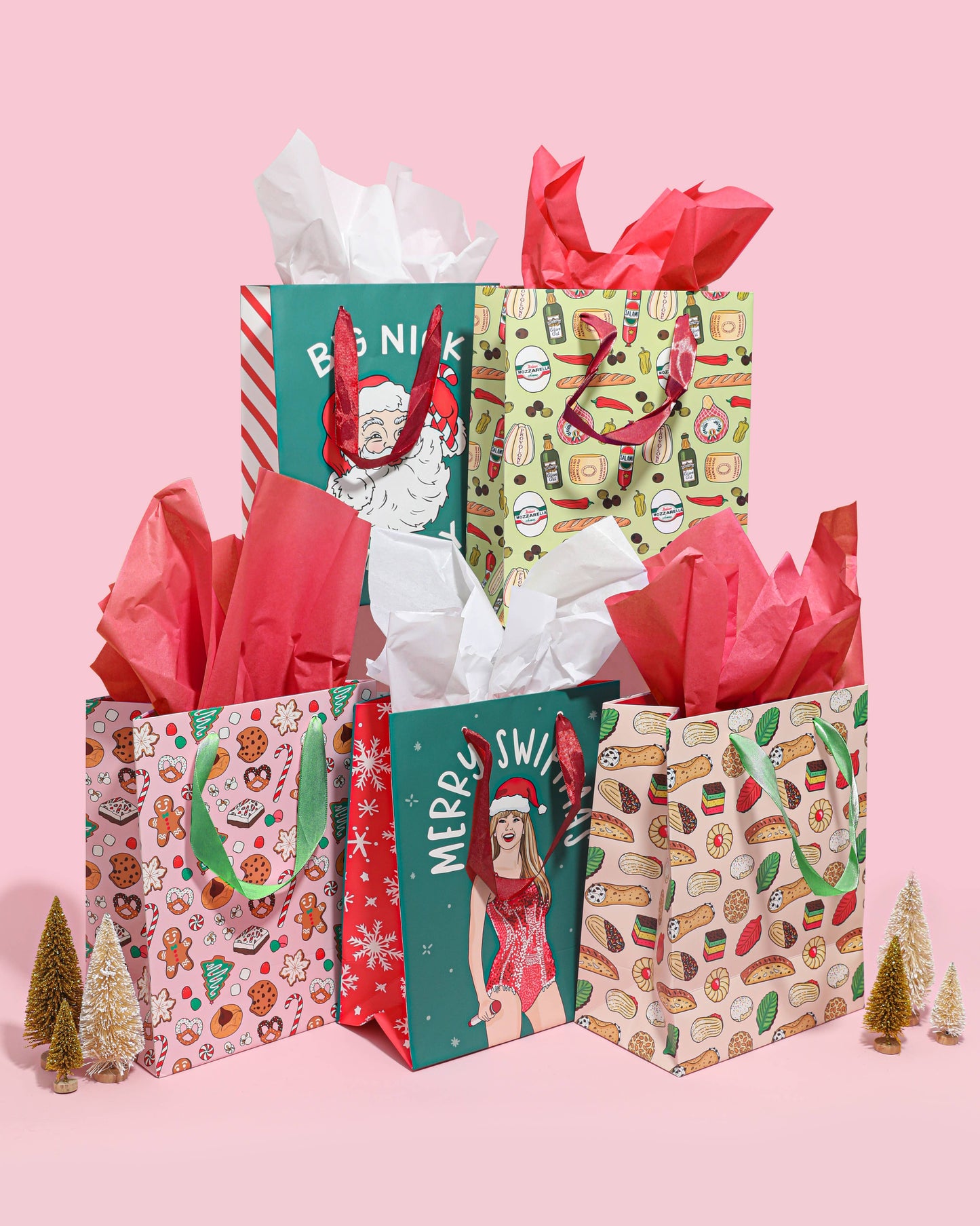 Big Nick Energy Holiday Gift Bag | Funny Santa Christmas Gift Bag