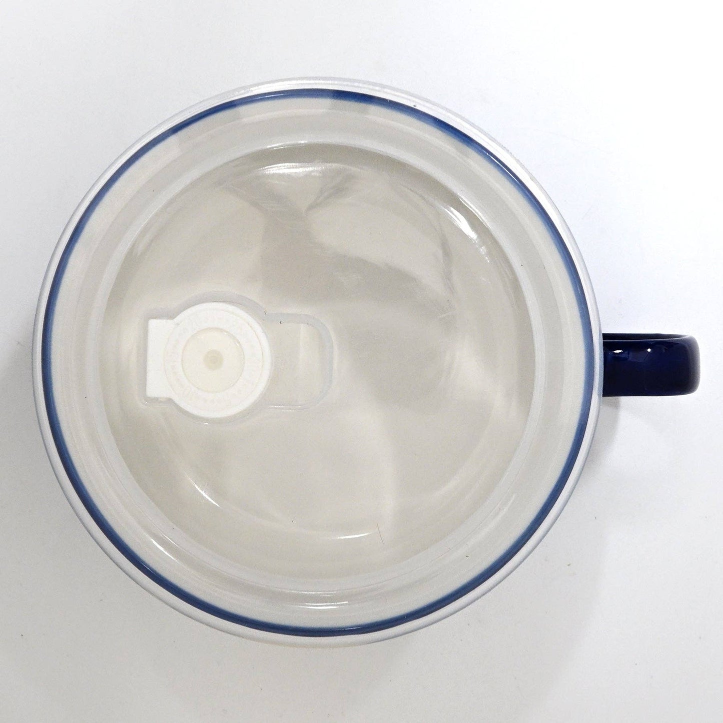 Moon Crane Stoneware Microwave Bowl with Lid & Handle | 33 oz