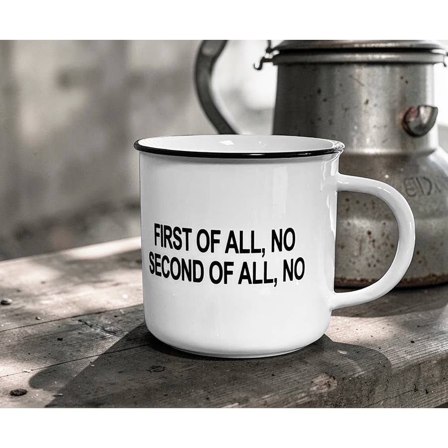 First No. Coffee Mug – 15 oz Funny Camp-Style Mug