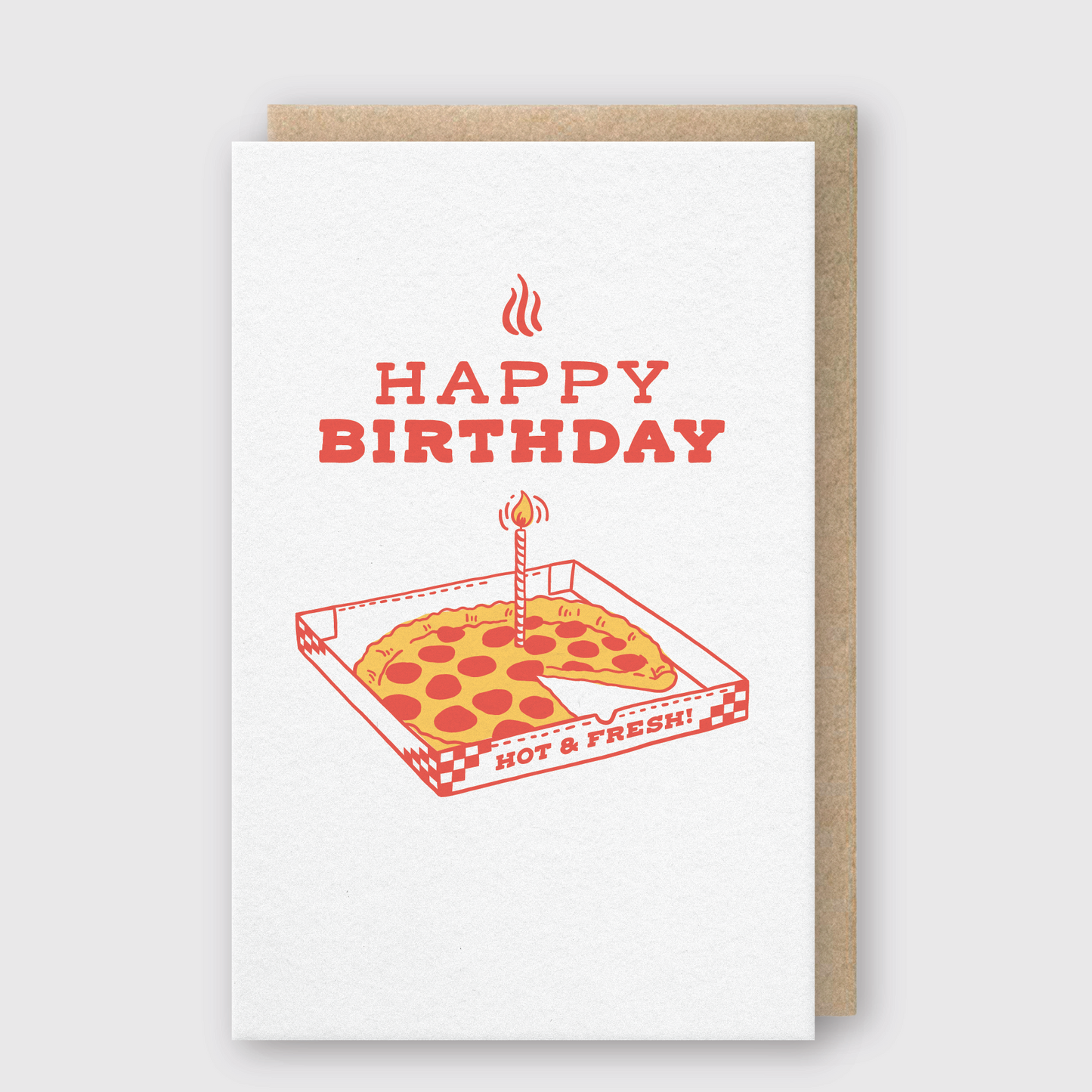 Pizza Birthday Greeting Card