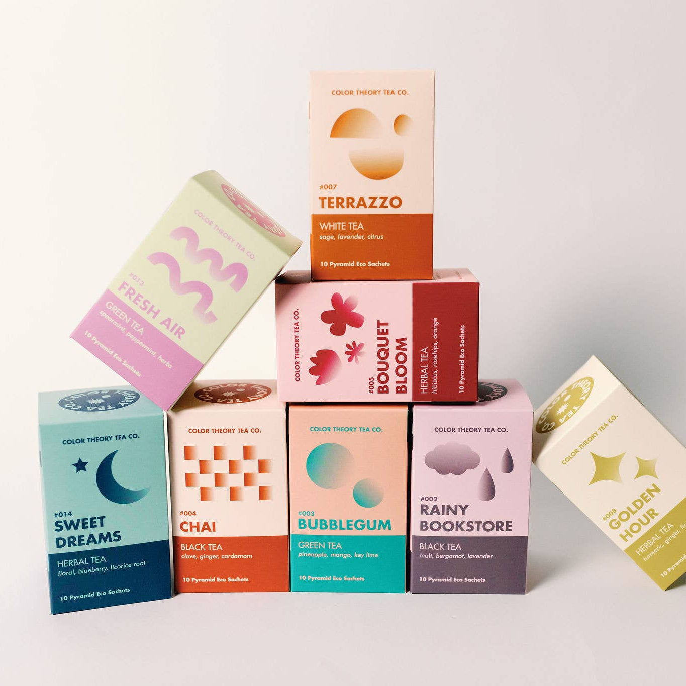 Bouquet Bloom Tea Sachets | Premium Loose-Leaf Tea | 10 Biodegradable Sachets